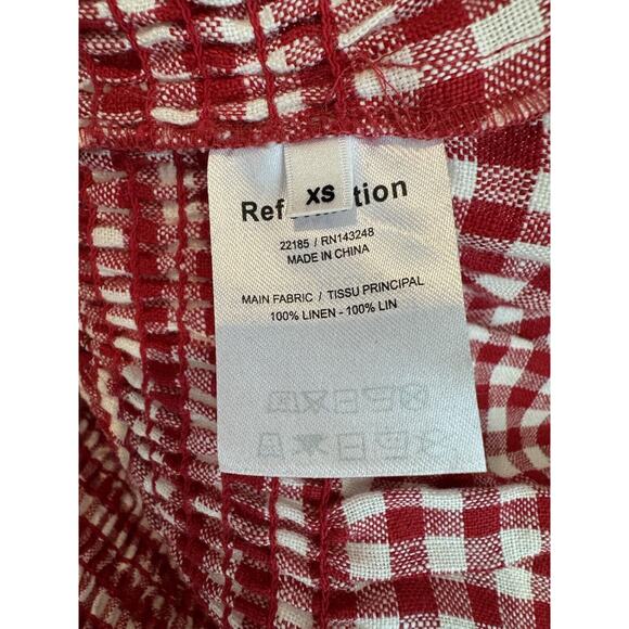 {reformation} gingham blouse - Picture 4 of 4